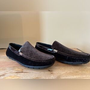 Amalfi Two-Tone Brown and Black Loafers